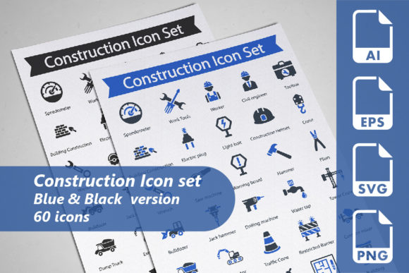 Construction Icon Set: Graphics and Icons Review