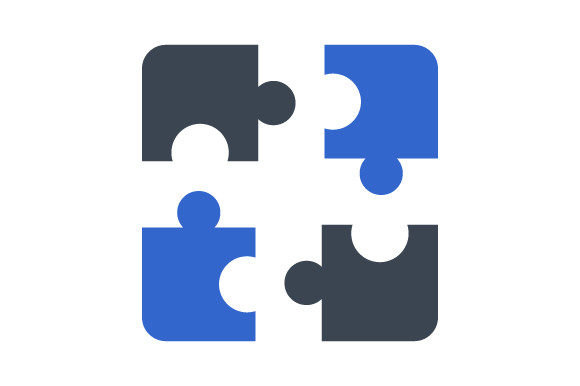 Cooperation Puzzle Icon: Editorial Graphics Review