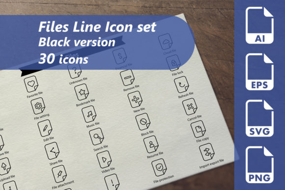 Files Line Icon Set: Graphics & Icons Review