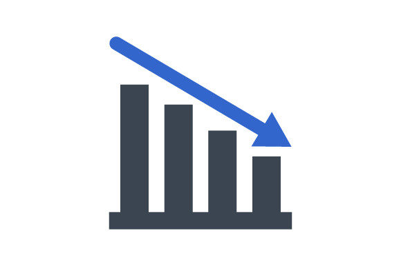 Financial Loss Icon: Graphics & Icons for Sellers