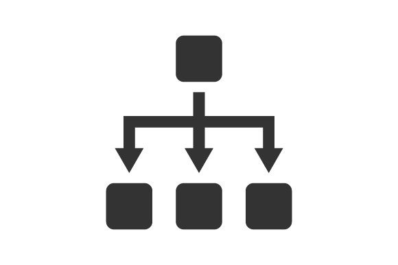 Hierarchy Structure Icon: Graphics & Icons for Crafters