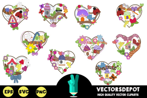 Love Birds Clipart Bundle: Graphics & Illustrations Review