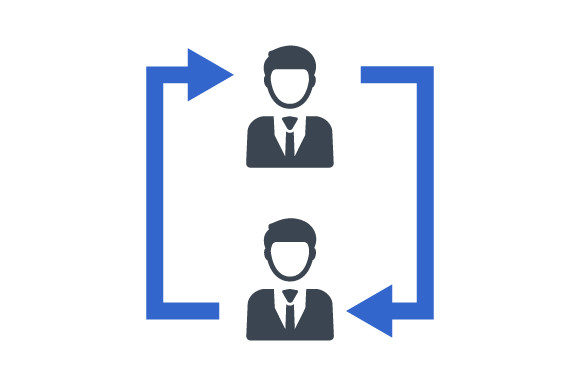 Teamwork Connectivity Icon: Graphics for Local Branding