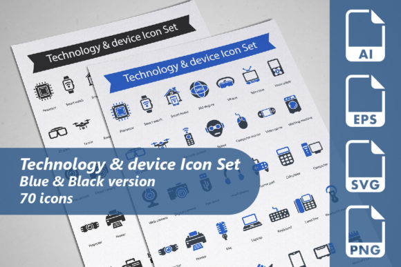 Technology Device Icon Set: Graphics & Icons Review