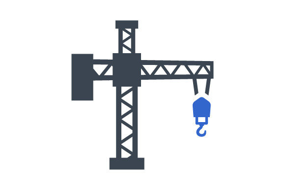 Tower Crane Icon: Graphics and Icons for Publishers